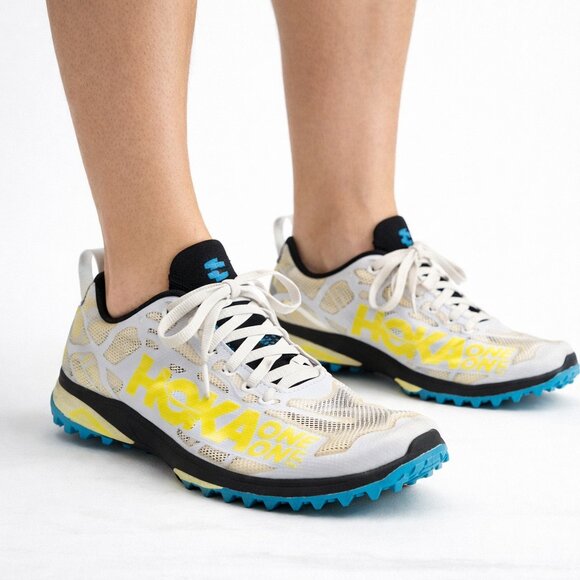 Hoka One One Shoes - Hoka One One Rocket LD Track Spikes‎ Women's 8 White Racing Distance Shoes